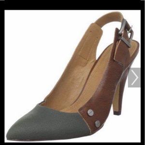 Luxury Rebel military style color heels size 7 NWOT
